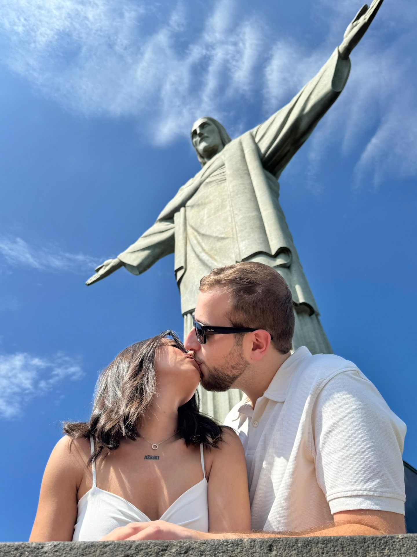 Sâmia et Yanni au Christ Rédempteur